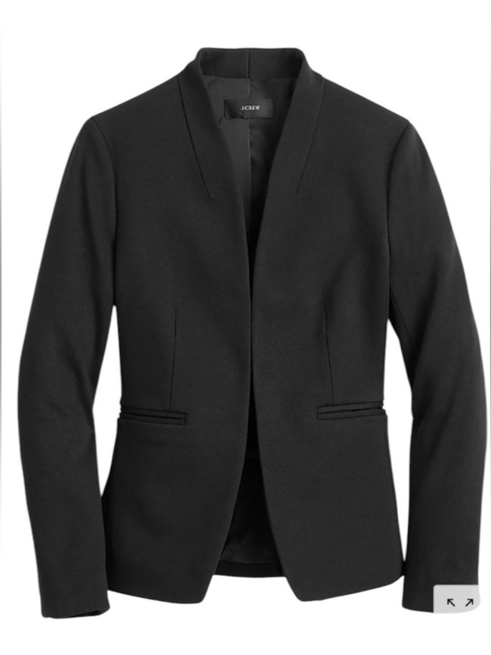 J Crew Women’s Modern Blazer - Collarless Pocketless 365 Stretch - size 6